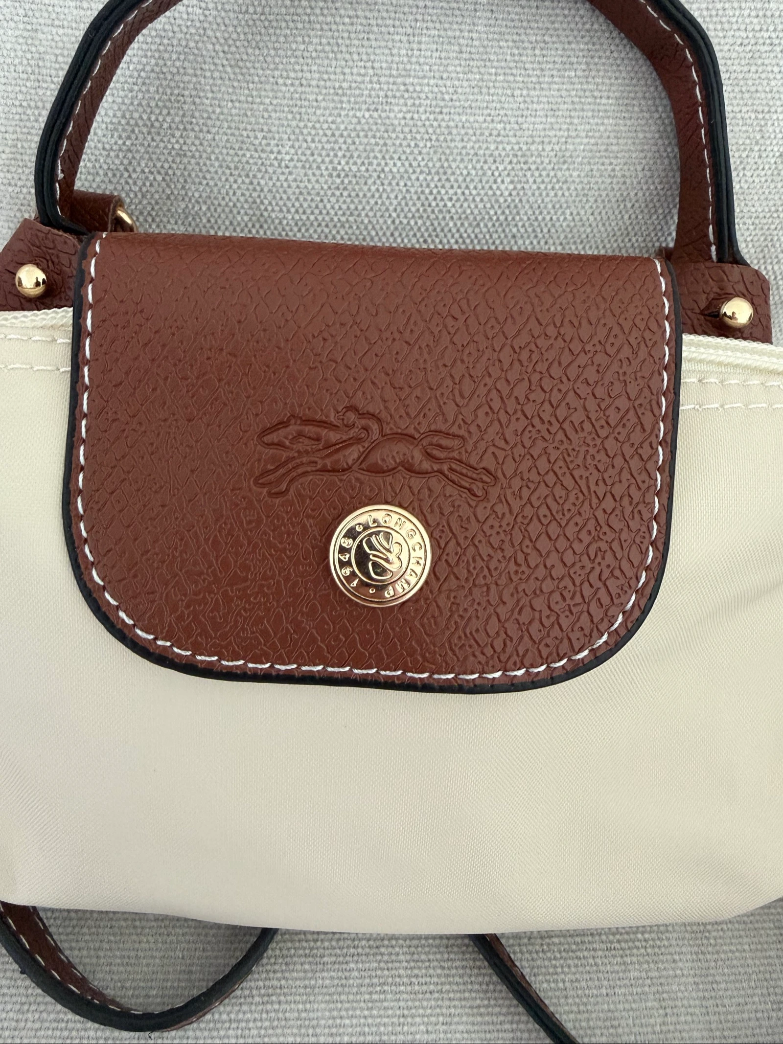 Mini tas Longchamp XS beige – photo 3